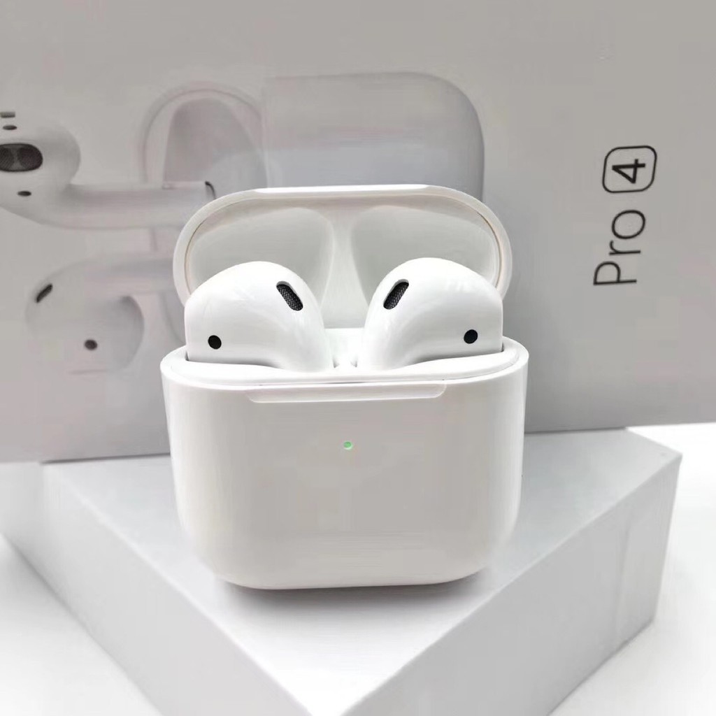 Tai Nghe Bluetooth 5.0 Airpod Pro 4 Định Vị,Đổi Tên,Cảm Biến 1 Chạm,Pin Tốt,Âm Thanh Hoàn Hảo,Giá Tốt Nhất