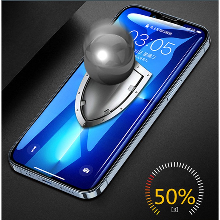 Miếng Dán Kính Cường Lực Full Viền Đen GOR cho iPhone 13 Mini / 13 / 13 Pro / 13 Pro Max.