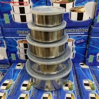 Bộ 5 Thố Inox Protect Fresh Box
