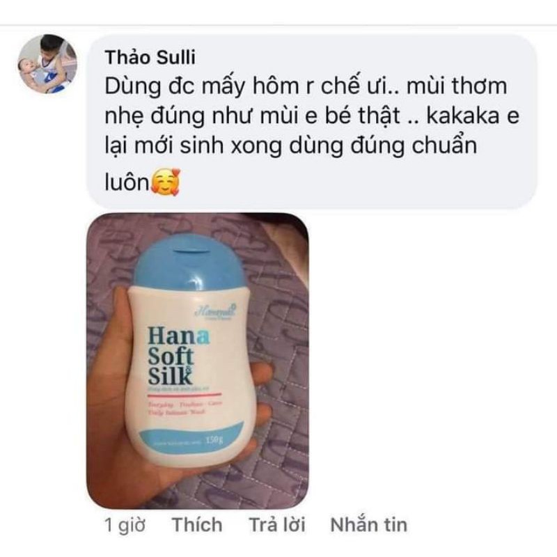 Combo 3 chai dung dịch vệ sinh phụ nữ Hana VB Soft Silk chính hãng Hanayuki, thơm mát sạch khuẩn, ngăn ngừa nấm ngứa