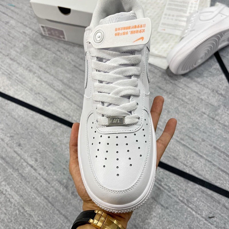 Giày_Nike Air Force 1 All White, Giày AF1 Trắng Hàng S.Cấp Đế Air Đủ Size Nam Nữ