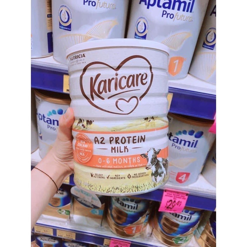 Sữa bột Karicare lon 900gr chính hãng Nutricia Nội địa Úc đủ số
