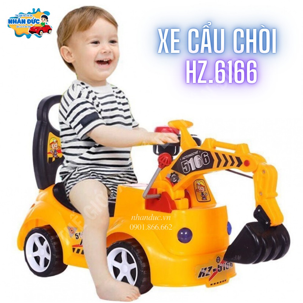 Xe chòi chân cho bé kiểu xe cẩu HZ.5166