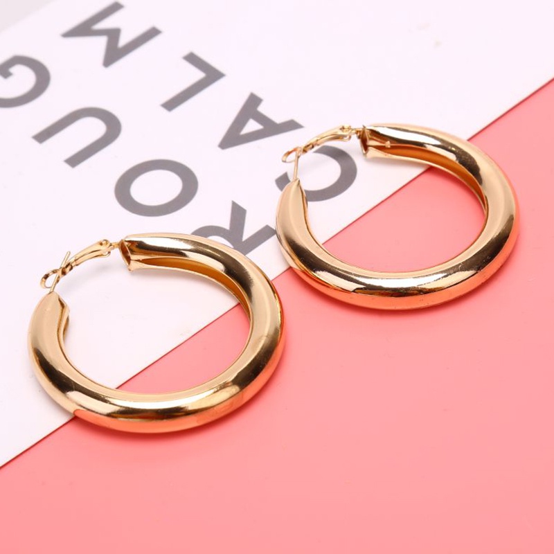 Khuyên tai vòng tròn lớn thời trang cho nữ