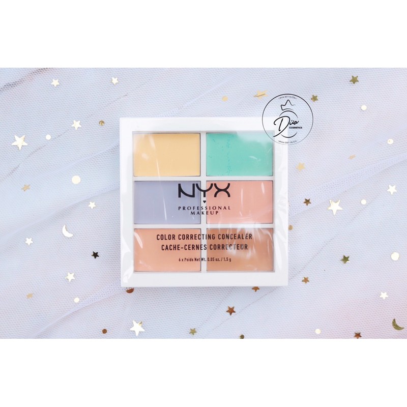 [Đủ bill] Bảng che khuyết điểm NYX Color Correcting Concealer Palette