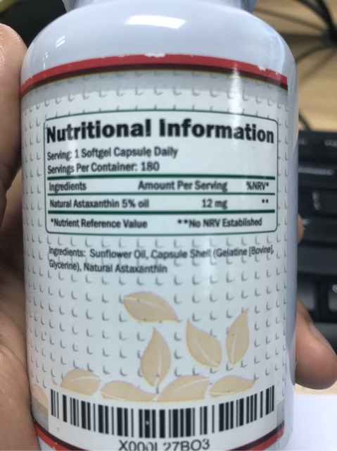 [Mã FMCGLOC giảm 5% đơn 250K] Natural Astaxanthin 12mg 180v | BigBuy360 - bigbuy360.vn