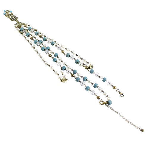 Băng Đô Cài Tóc Đính Ngọc Trai Nhân Tạo Phong Cách Bohomian