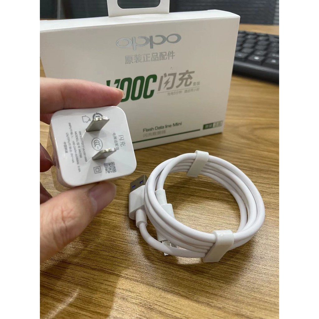 Bộ sạc nhanh OPPO VOOC và cáp USB 5A Type C dành cho điện thoại A5 A9 2020 F11 F9 F7 F5 F3 A37 A5S A3S F1S