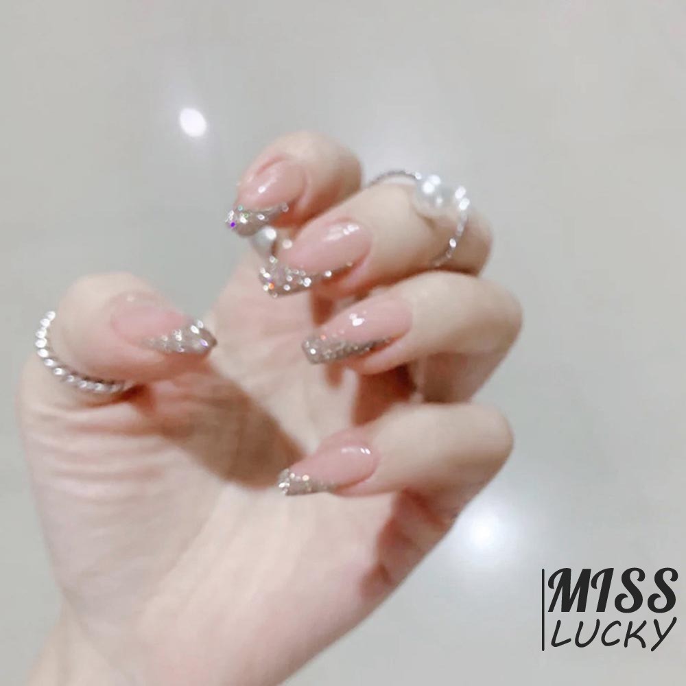 VN Set 24 Móng Tay Giả Thời Trang Quyến Rũ Cho Nữ