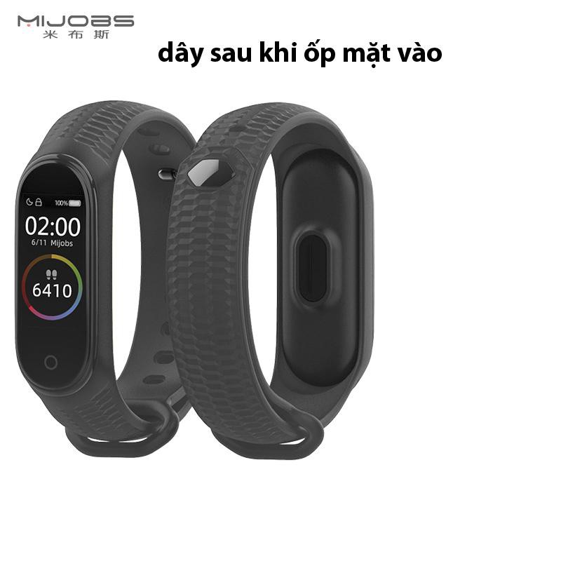 Dây đeo thay thế Xiaomi Miband 3 / 4 / 5  Mijobs TPU