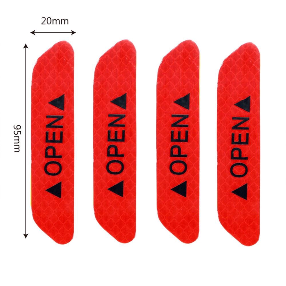 Bộ 4 sticker dán đuôi xe ô tô nhiều màu sắc độc đáo sáng tạo