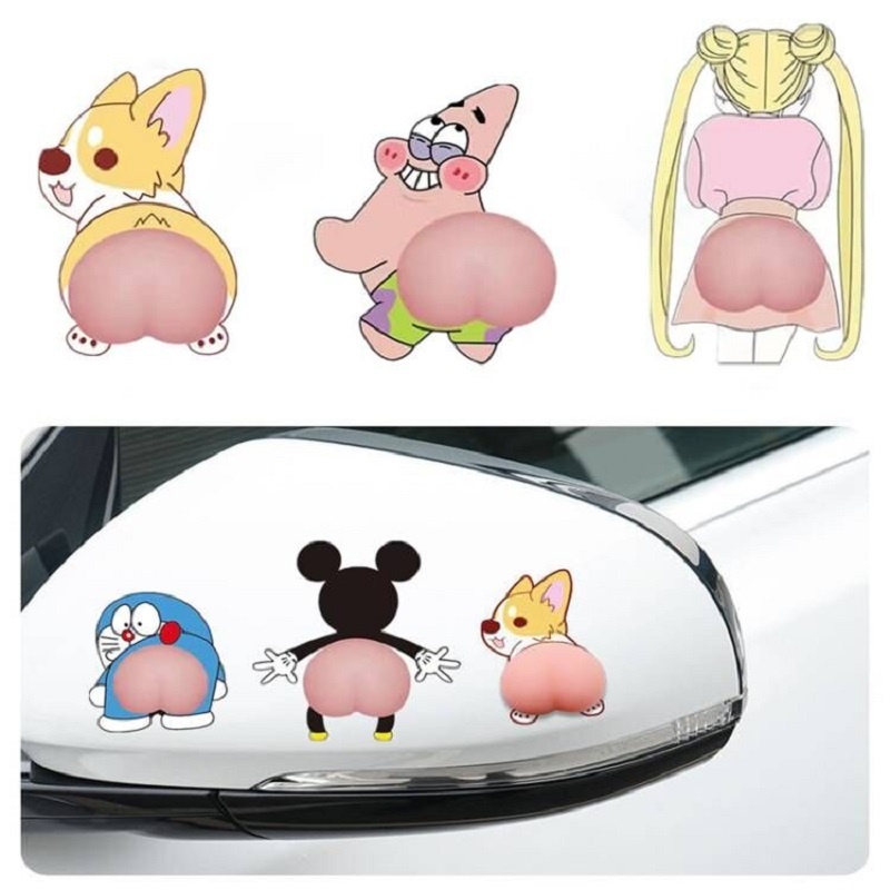 2 Pcs dễ thương Pokemon Xổ Đồ chơi thuốc giảm Cartoon xe Sticker dễ thương mông Xiaoxin Pikachu Fanny Đẩy Bubble Antistress Adult Children Chữa