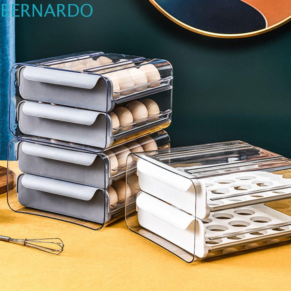 Hộp Đựng Trứng Cuộn Tự Động Tiết Kiệm Không Gian Cho Tủ Lạnh Nhà Bếp Giá Đỡ