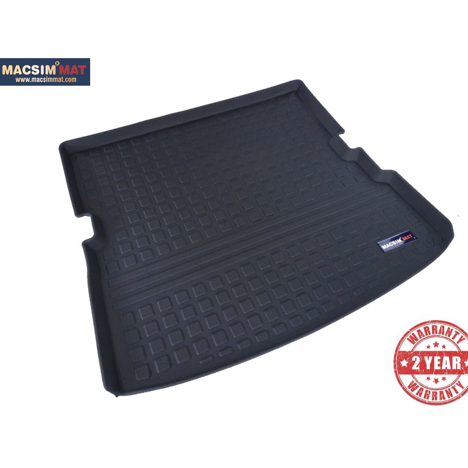 Thảm lót cốp ô tô Audi Q7 2010-2015 MACSIM màu đen TPV cao cấp chuẩn form dễ vệ sinh (mã 05)