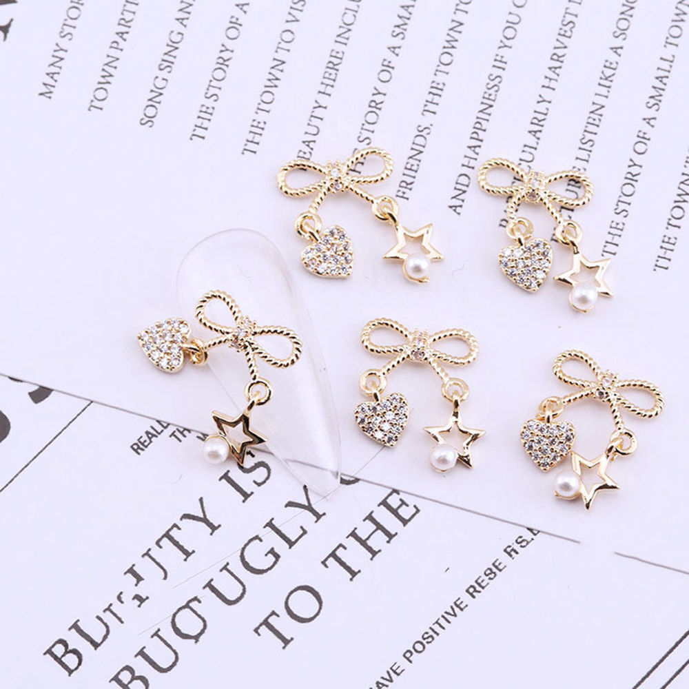 [Hàng mới về] Mặt trang sức trang trí móng tay 3D hợp thời trang