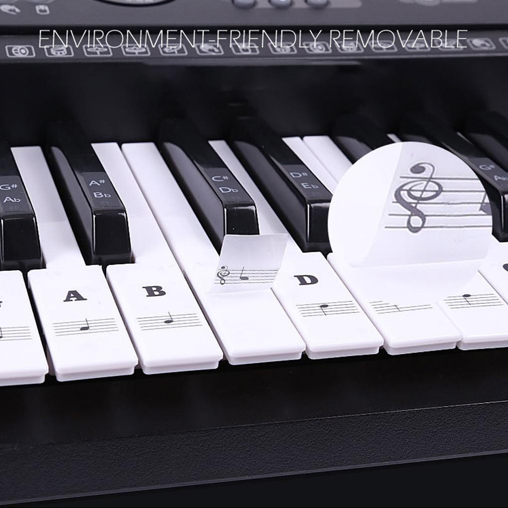 Giấy Dán Ghi Chú PVC Cho Bàn Phím Đàn Piano Điện Tử