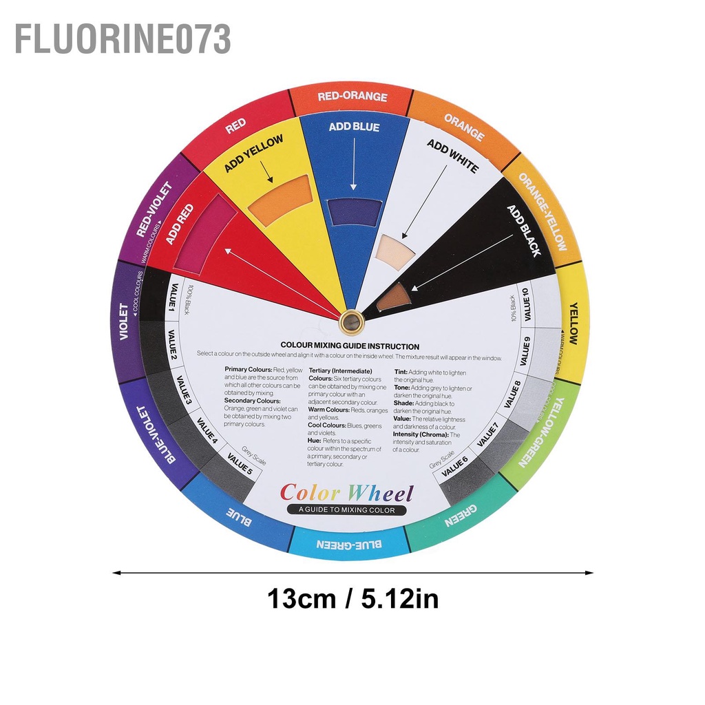 [Hàng Sẵn] Bánh xe màu xăm Hình xăm màu sắc phù hợp với thẻ màu đường kính 13cm 【Fluorine073】