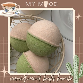 MYMOOD Vani&Mint bath bomb | Bom tắm bồn Vani&Mint