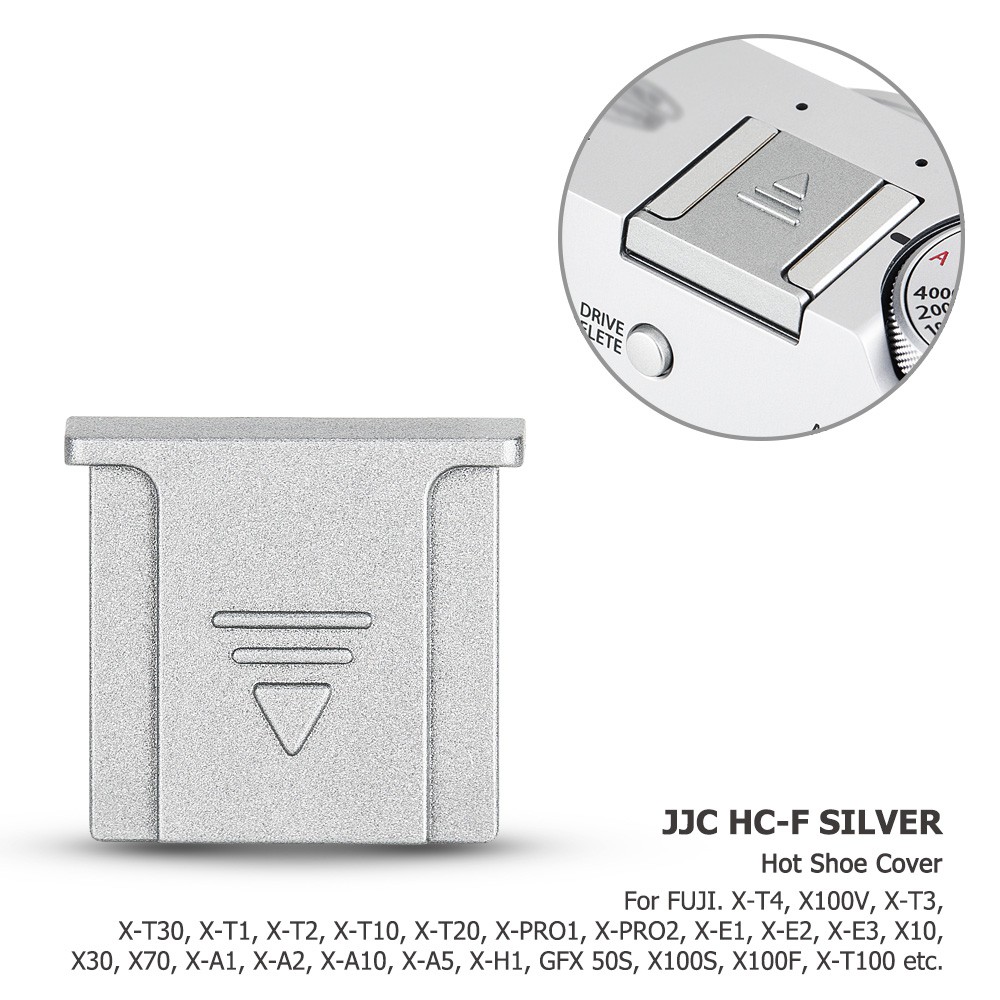 Nắp đậy hotshoe JJC cho Fujifilm X-S10 X-T30 II X-T20 X-T10 X-T4 X-T3 X-T2 X-T1 X-E4 X-E3 X-E2 X-E1 X100V X100F X100T