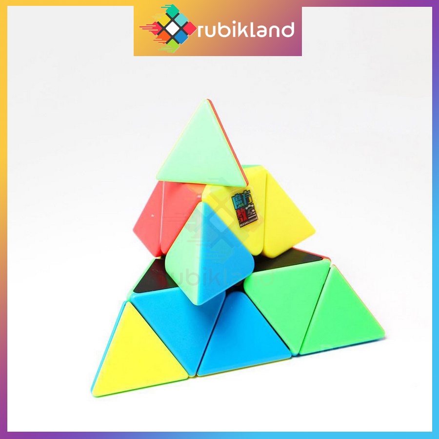 Rubik Pyraminx MoYu MeiLong Stickerless Rubic Kim Tự Tháp Tam Giác Đồ Chơi Trí Tuệ Trẻ Em