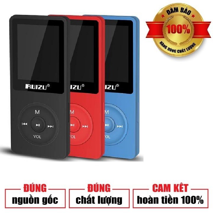 [Mã ELHACE giảm 4% đơn 300K] [HÀNG CHÍNH HÃNG] MÁY NGHE NHẠC LOSSLESS RUIZU X02 BẢN 16GB