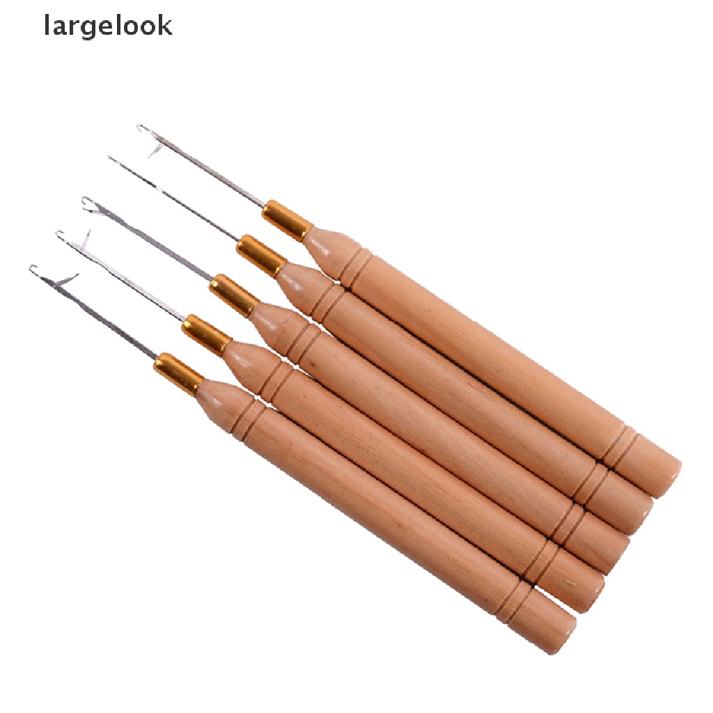 [largelook] 1Pcs Bamboo Crochet Handle Hook Needle Dread Tool Braiding Hair DIY Making Tool ♨HOT SELL