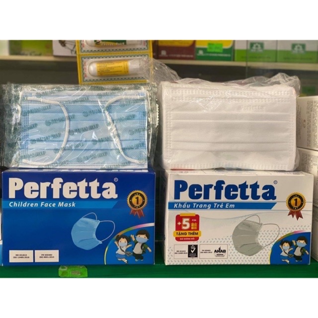 Khẩu trang y tế trẻ em PERFETTA (hộp 35 cái)
