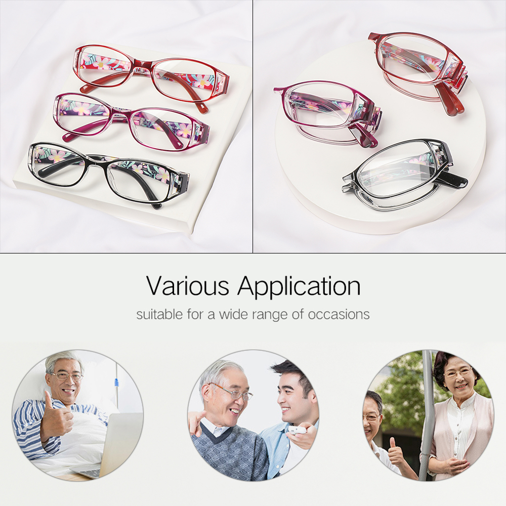 🌱FOREVER🌱 Fashion Anti-blue Light Glasses Printing Folding Presbyopia Eyewear Foldable Reading Eyeglasses Vision Care Vintage Classic Men Women Radiation Protection...