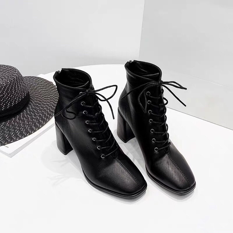[Free Ship] Giày boot nữ cổ cao da lỳ 7cm siêu hot | BigBuy360 - bigbuy360.vn