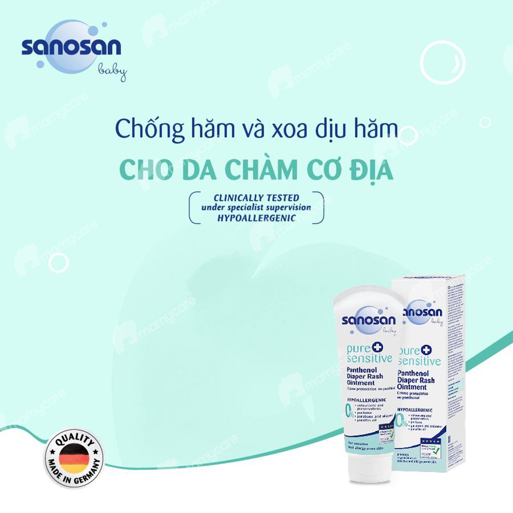 Kem ngừa hăm tã Sanosan cho bé sơ sinh có làn da nhạy cảm 100ml - MAMYCARE