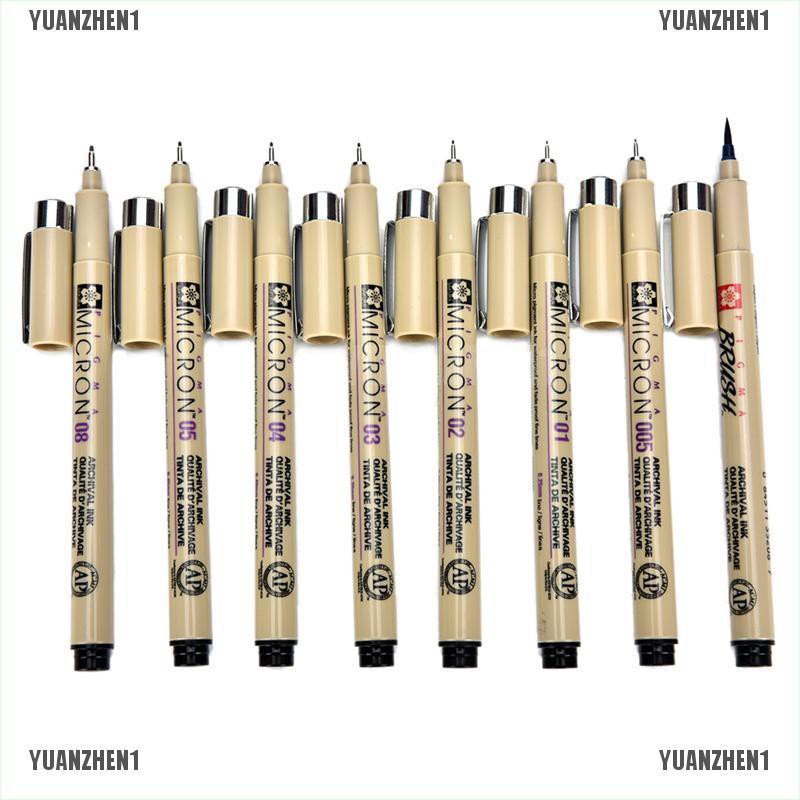 Set 8 bút vẽ nghệ thuật Sakura Pigma Micron 005 01 02 03 04