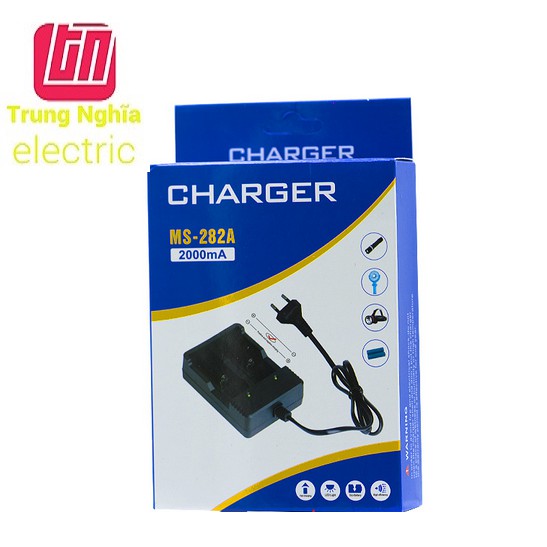 BỘ SẠC PIN ĐÔI ĐA NĂNG CÓ DÂY CÓ ĐÈN BÁO XANH ĐẦY