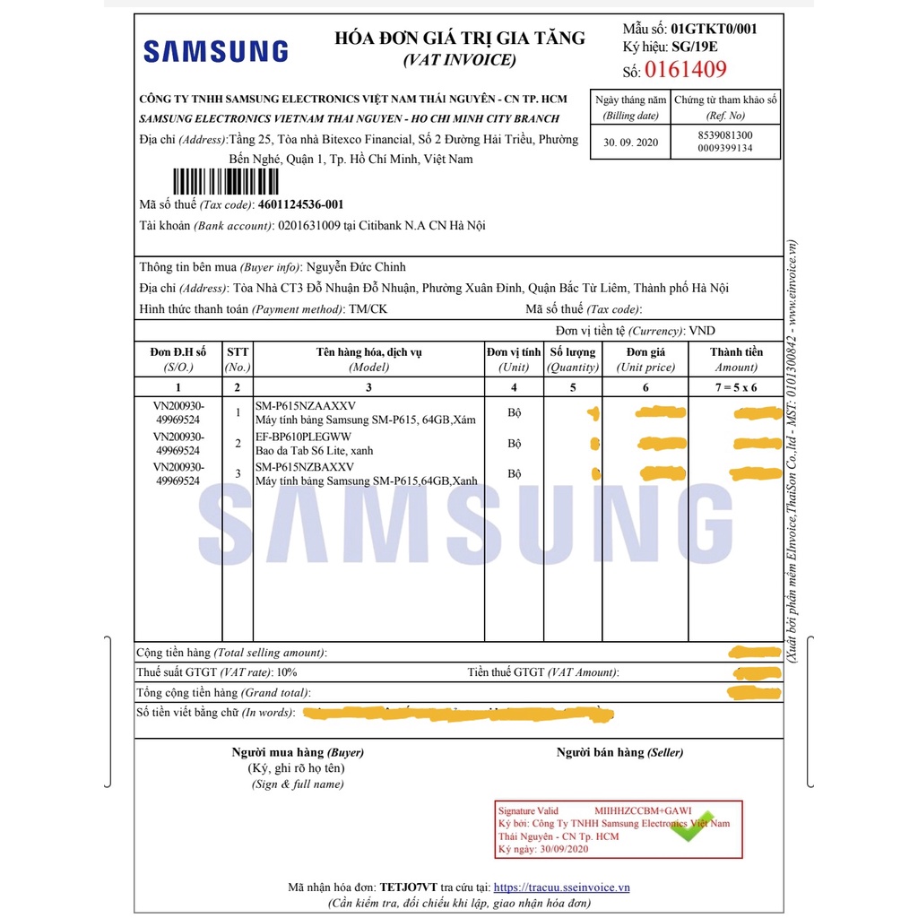 Máy tính bảng Samsung Galaxy Tab S6 Lite - Hàng chính hãng