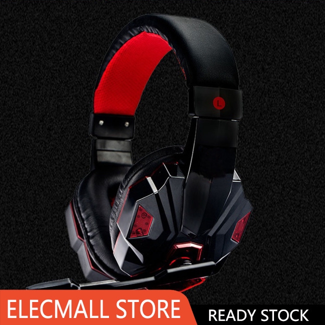 3.5mm Earphone Gaming Headset Gamer Stereo Gaming Headphone with Microphone LED