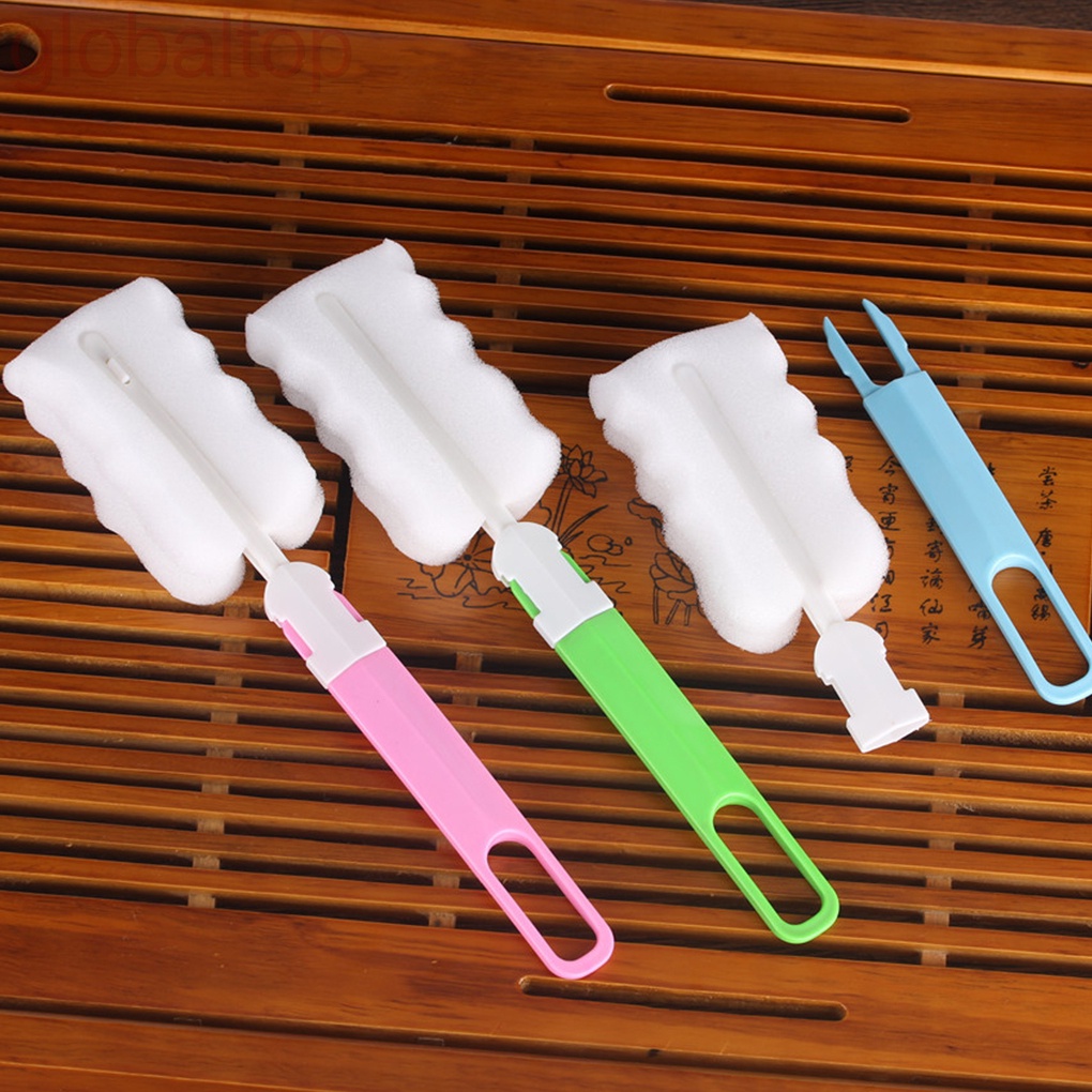 Bàn chải vệ sinh bình nước cán dài tiện dụng