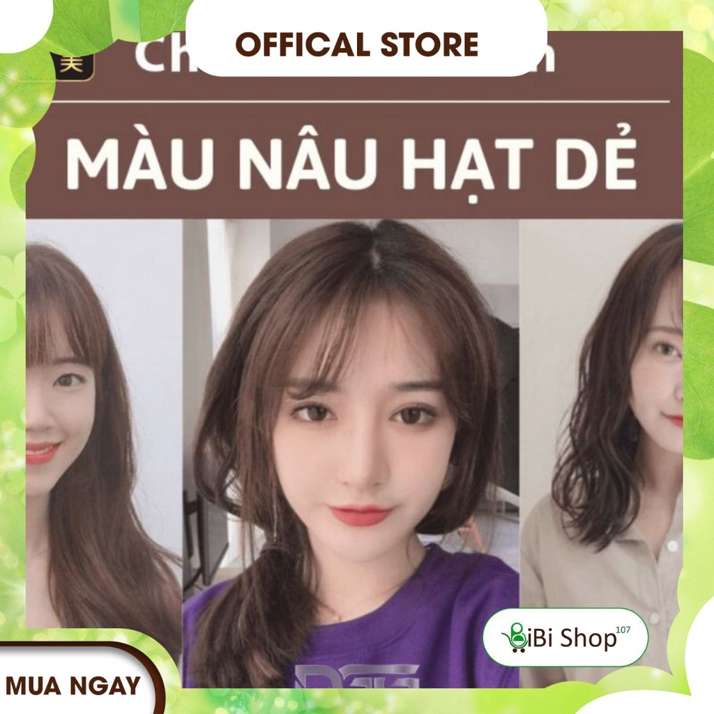 Dầu gội phủ bạc thảo dược 💥 Màu nâu hạt dẻ 🌸 KOMI Nhật Bản 🌸