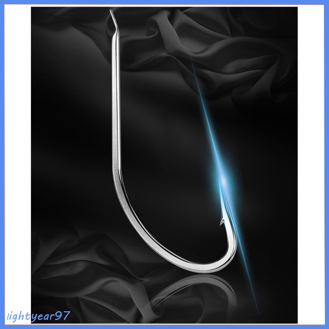 [COD] 50 Chiếc Móc Thép Cacbon Cao 1#-10# Móc Câu Cá Cán Dài Chuyên Dụng Chất Lượng Cao