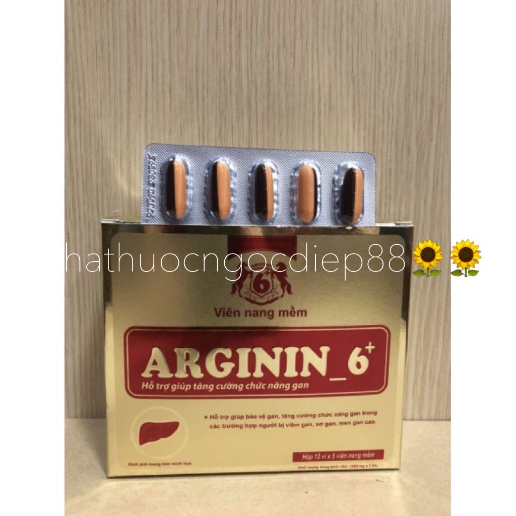 Viên uống bổ gan, mát gan Arginin 6+ tăng cường chức năng gan hiệu quả