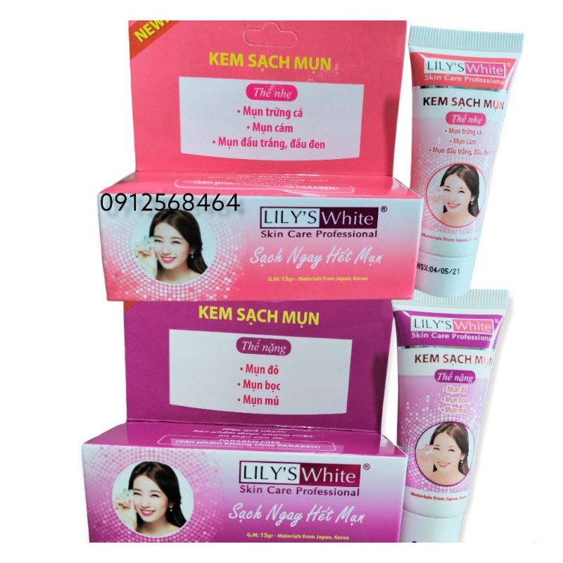 Kem Lily's White Kem Sạch Mụn Thâm