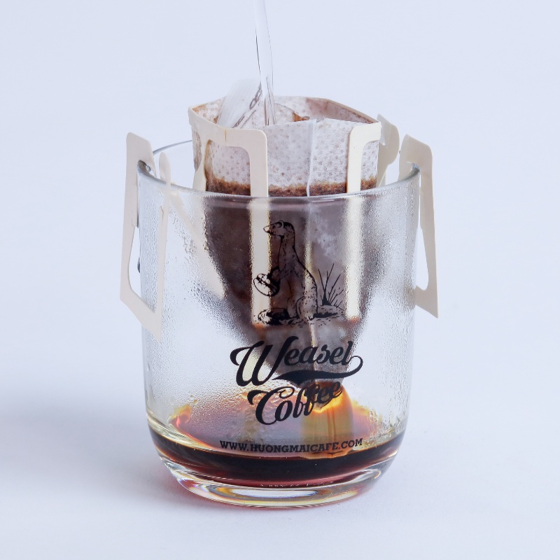 Combo 4 gói Cà phê chồn nguyên chất 100% túi lọc cao cấp Hạt A Cafe Weaseal Legend Coffee Drip, phin giấy tiện lợi