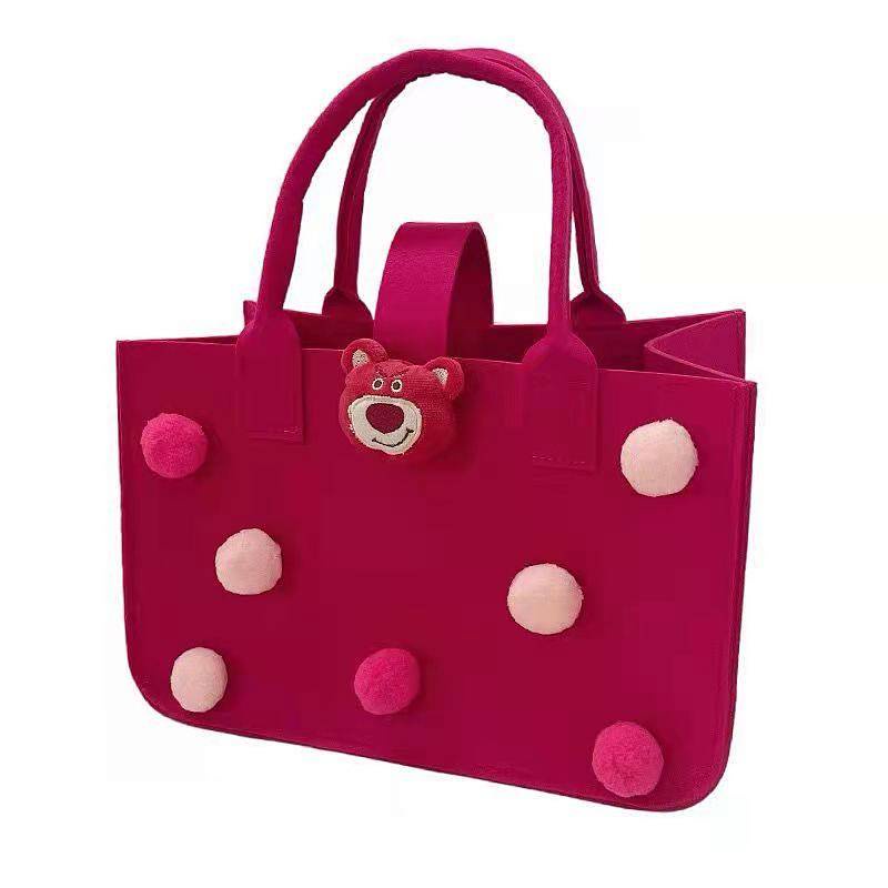 Cute Felt Handbag Cartoon Mummy Bag Hundred Days Banquet Gift Shopping Bag Full Moon Gift Bag 1PJb