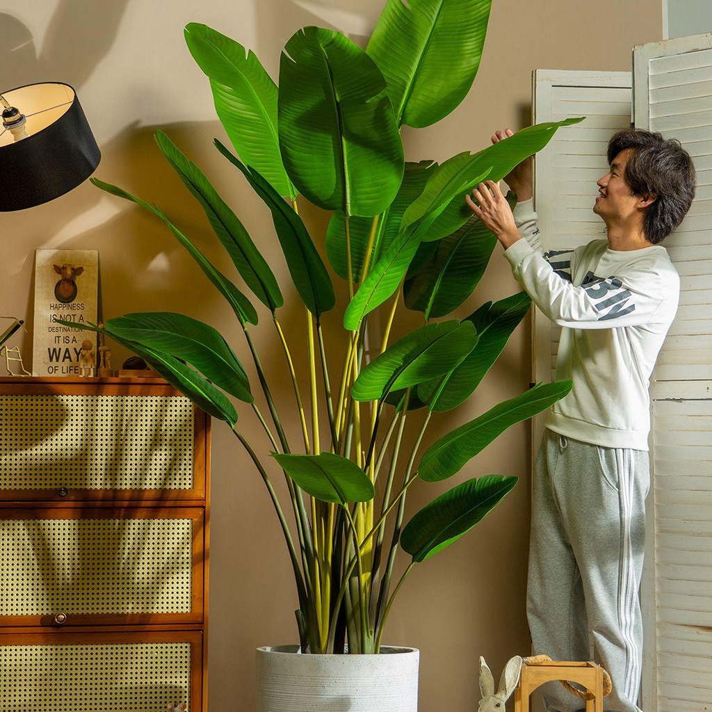 Cây Giả 32 &quot;Trang Trí Phòng Khách Phong Cách Nhiệt Đới