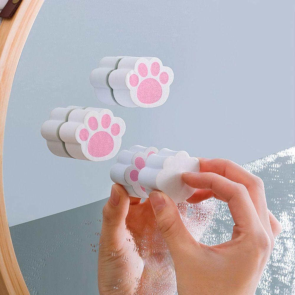 YIYU 1 Bàn Chải Vệ Sinh Vòi Nước Phòng Tắm Hình Chân Mèo Sáng Tạo