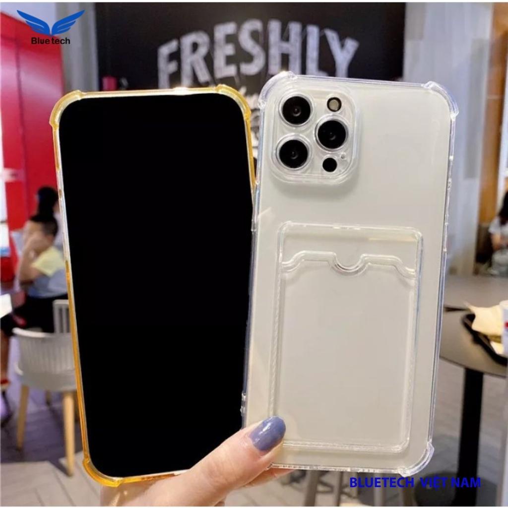 Ốp ví iphone, Ốp lưng trong suốt có đựng thẻ ảnh, căn cước, bằng lái xe cho iphone từ 6- 14promax