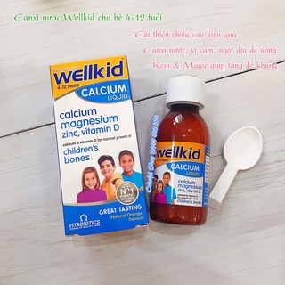 Canxi nước Wellkid Calcium Liquid (150ml)