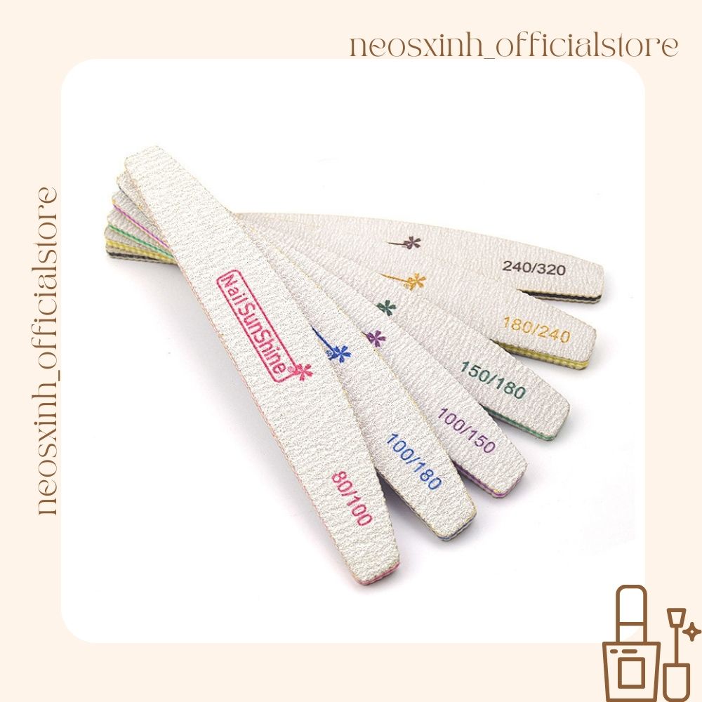 Dũa Móng Tay Nail SunShine Dày 180/240 - Neosxinh Nails