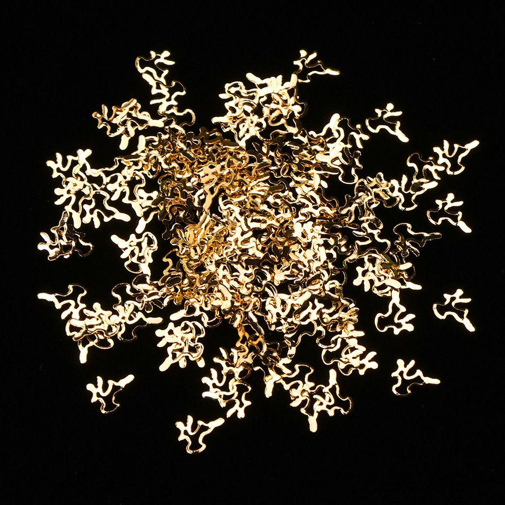 Miếng Dán Trang Trí Móng Tay Chủ Đề Giáng Sinh|Phụ Kiện Trang Trí Móng Tay Hình Chuông Kim Loại Lấp Lánh