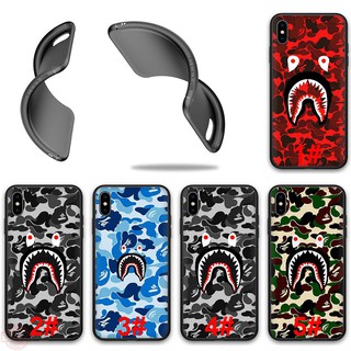 Ốp lưng điện thoại thời trang in hình bape shark cho phone xs max xr x 8 plus 7 plus 11 pro max - a968