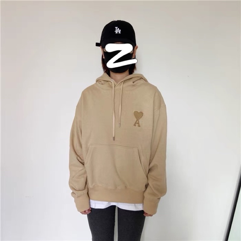 ÁO NỈ HOODIES LOGO PARIS AMI DÀNH CHO NAM VÀ NỮ MÙA THU ĐÔNG