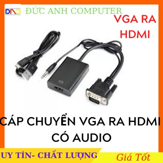 Cáp chuyển đổi VGA sang HDMI Loại Tốt - hỗ trợ Full HD 1080P (đen)